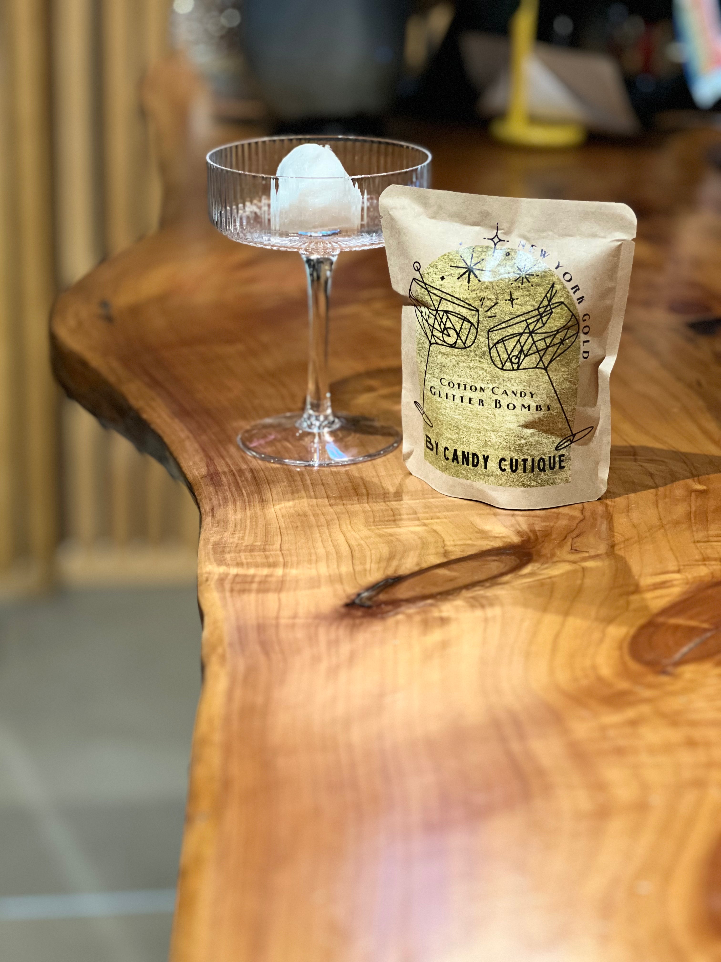 New York Gold Cotton Candy Glitter Bomb