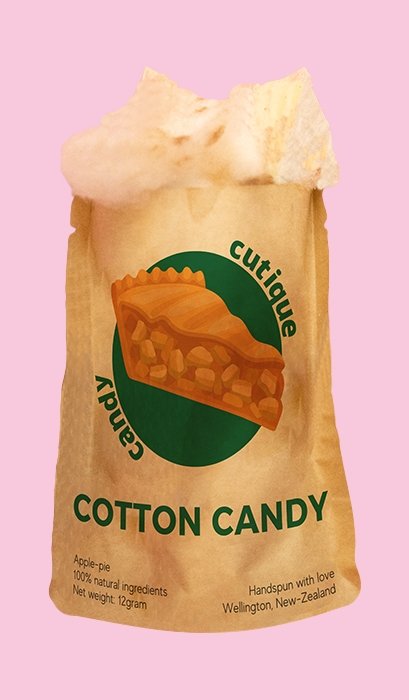 Buy apple pie candy floss / cotton candy / fairy floss online 