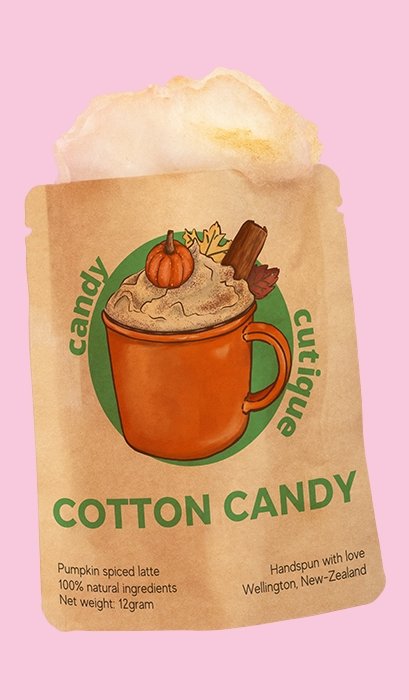 Buy pumpkin spiced latte candy floss / cotton candy / fairy floss online